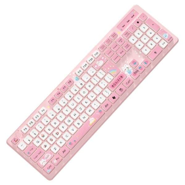 Cute pink Keyboard Kawaii LeafTypist™