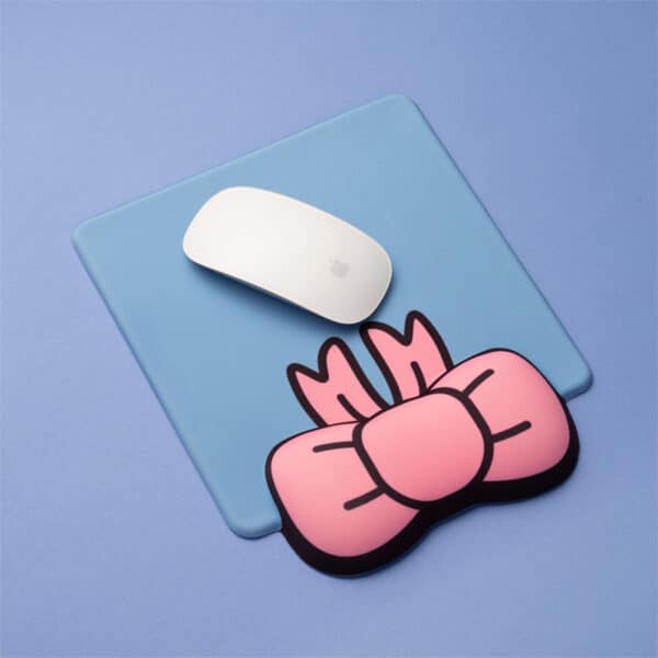 blue BOWKNOT Mouse Pad with armrest