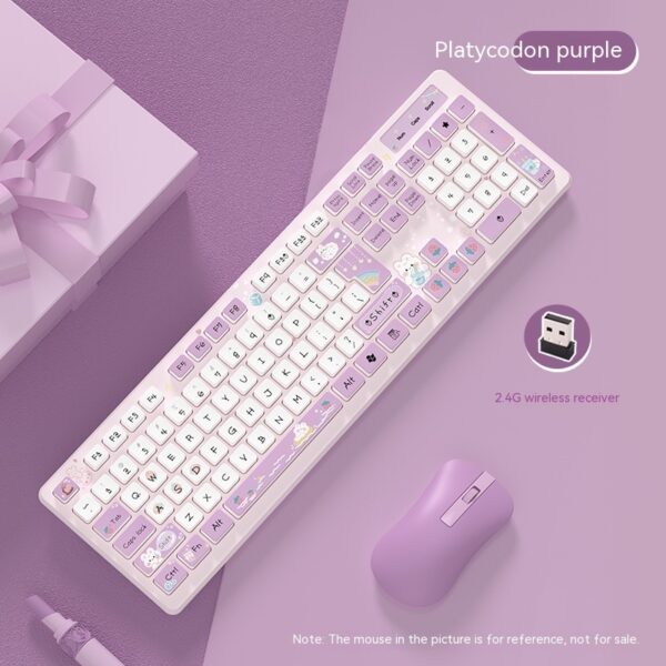 Cute purple Keyboard Kawaii LeafTypist™