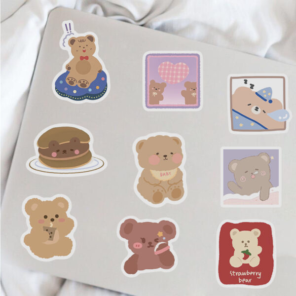 bottle Kawaii Bear Stickers kawaii Cute bear stickers cute pack HUGE Pack 102