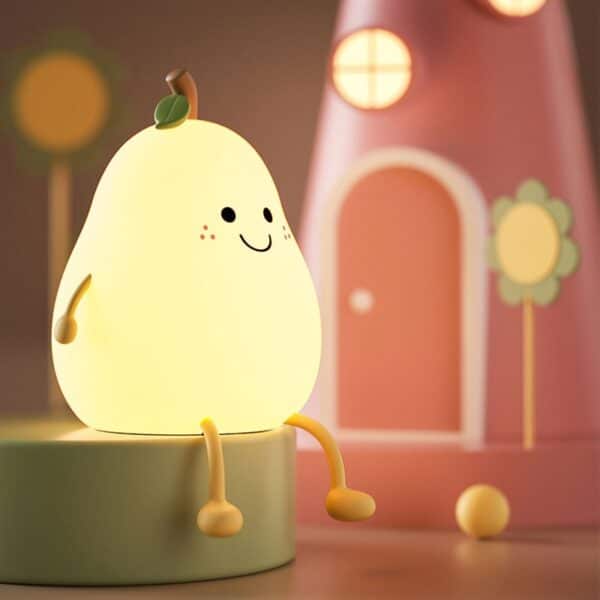 kawaii Pear fruit Night Light Cute Pear fruit Lamp kawaii