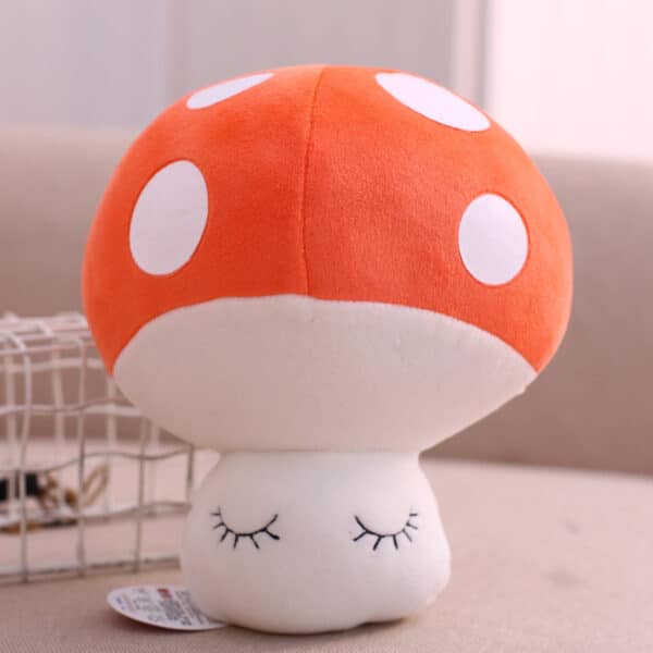 orange mushroom plush