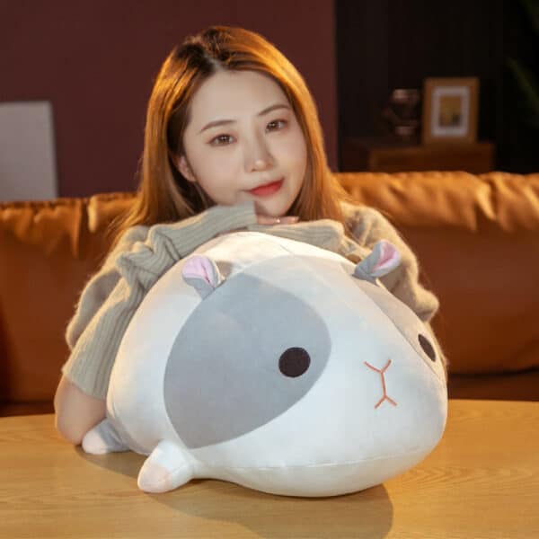 grey cute hamster stuffed animal