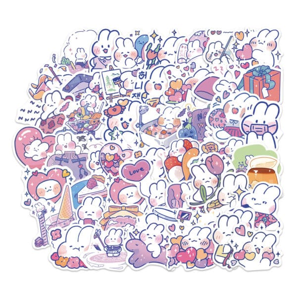 Kawaii Bunny Stickers Cute Rabbit Stickers