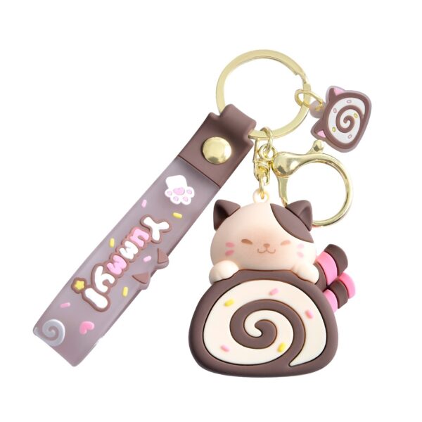 cute dessert keychain cute keyring