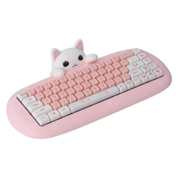cute 3d cat keyboard
