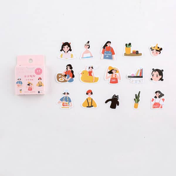 NEW Lolita stickers Doll Stickers 45 Pcs