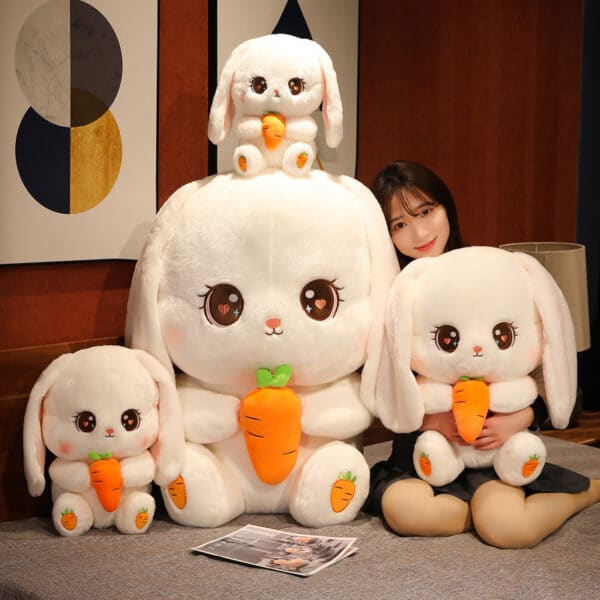 white Bunny Stuffed Animal Kawaii Edition