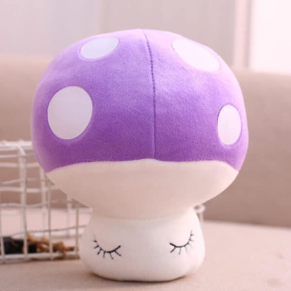 purple mushroom plush