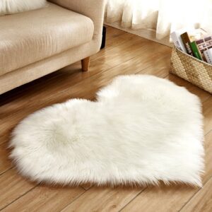 white Heart Shape Rug Heart Shape Carpet white