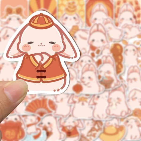 Cute Bunny Stickers Kawaii Edition 50Pcs