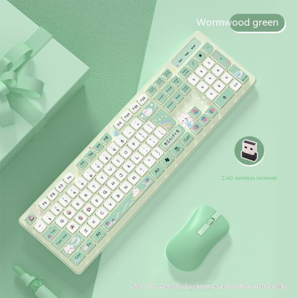 Cute Green Keyboard Kawaii LeafTypist™