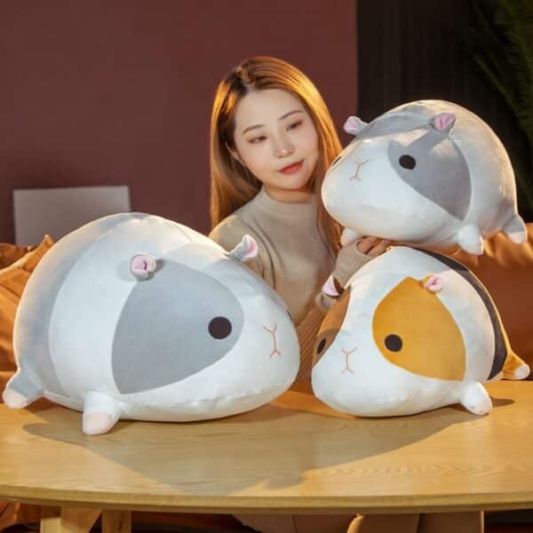 gray Hamster Plushie Cute