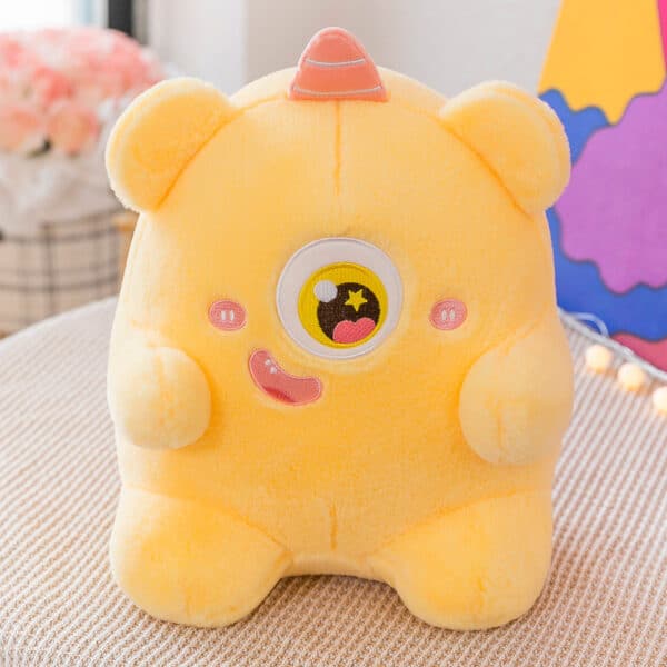 yellow alien plushie cute