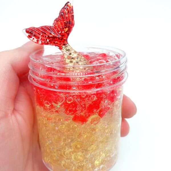 red mermaid tail slime with tail charm