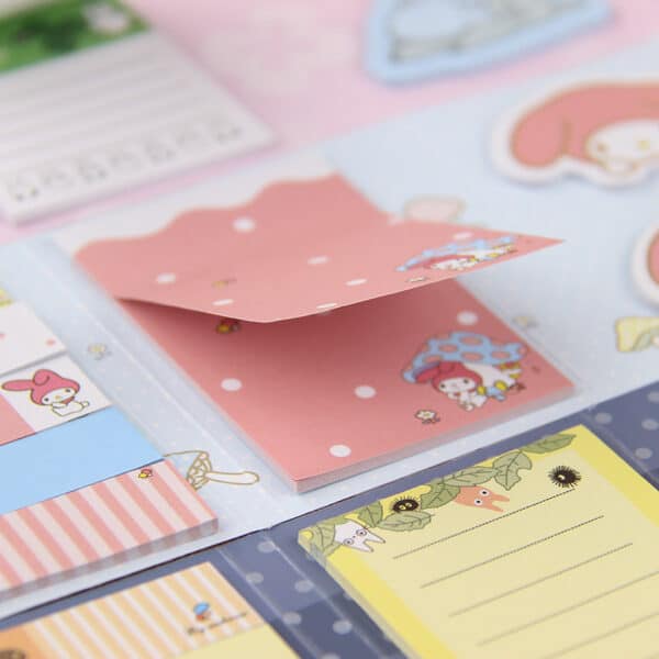 My Melody Sticky Notes Pack and Neighbor Totoro sticky notes post it notes