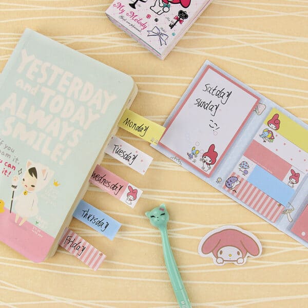 My Melody stationery Sticky Notes Pack and Neighbor Totoro sticky notes