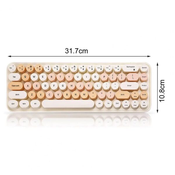 yellow Small Wireless Keyboard with Mouse yellow color size