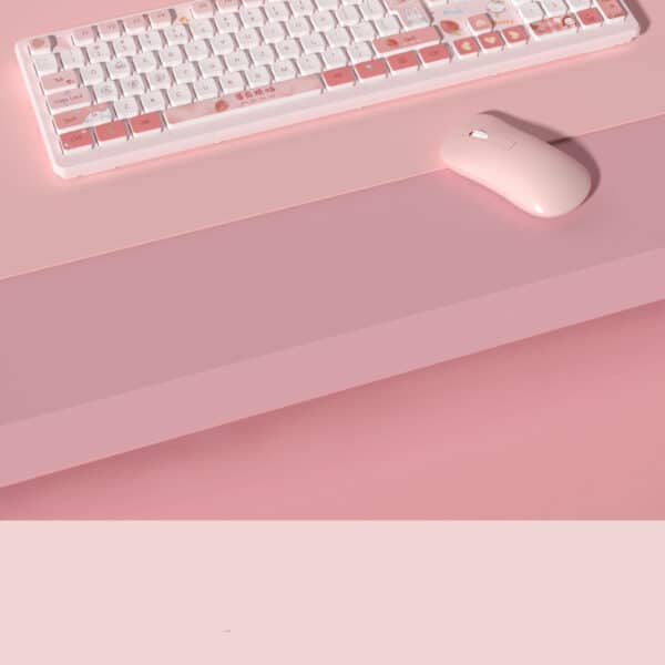 Quiet Pink Cartoon Keyboard kawaii