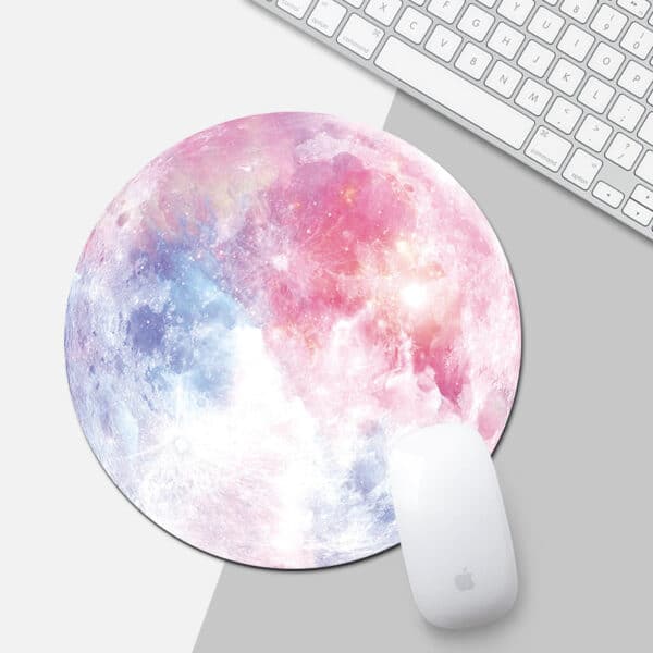 colorful Moon Mouse Pad Space