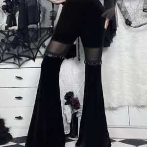 SHEER Collection Goth Flare Gothic Pants