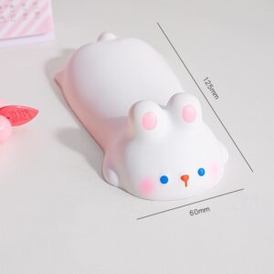 adorable white rabbit cute arm rest for desktop