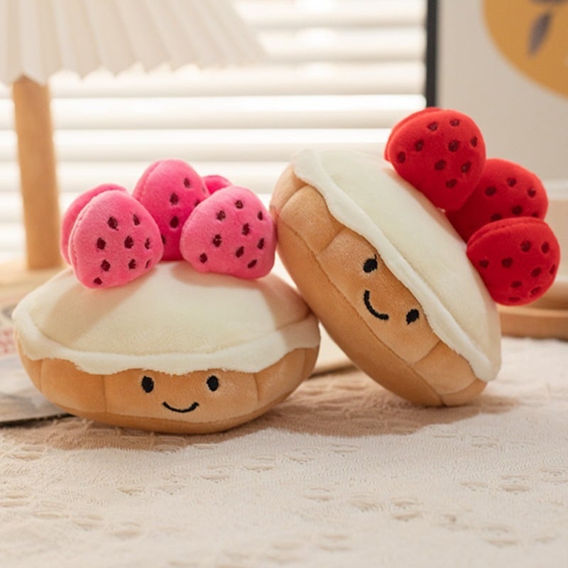 Strawberry cute Cake Plush Cake Plushies kawaii plush toys food pastry