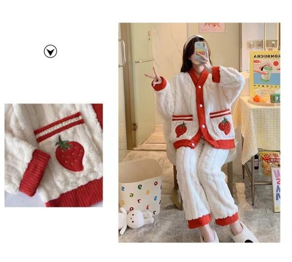 Strawberry Psj Set Kawaii Pajamas Set