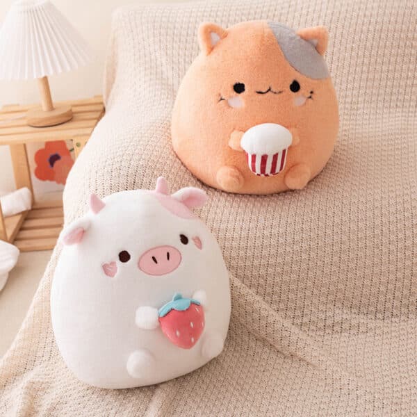 Pink Cow Squishmallow Kawaii Cow Plushie cute