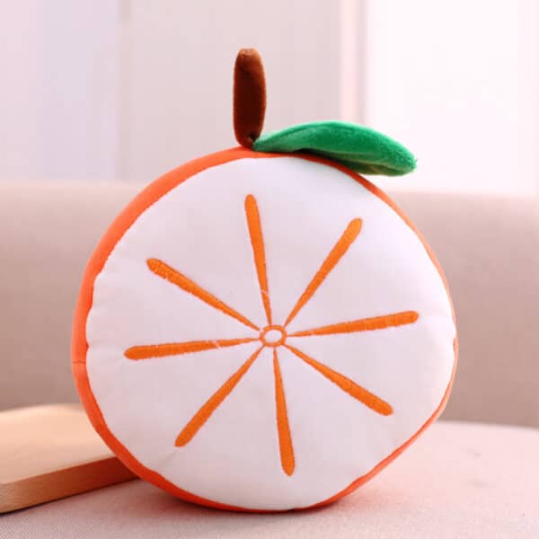 orange cut in half plush