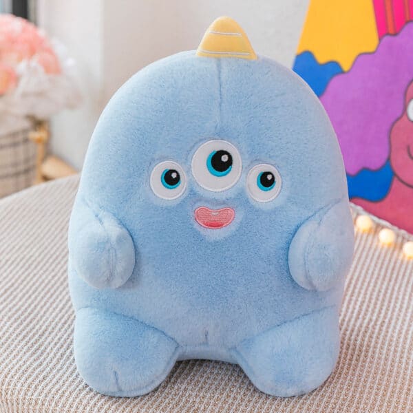 blue alien plushie cute