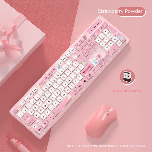 Cute pink Keyboard Kawaii LeafTypist™