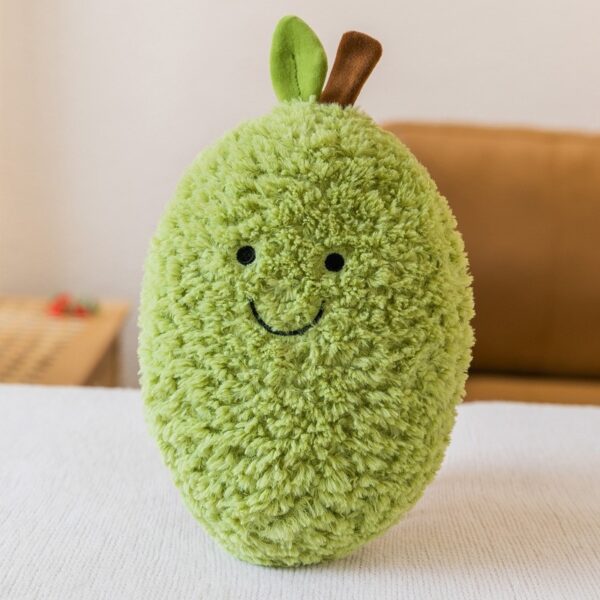 green pear plush fruit