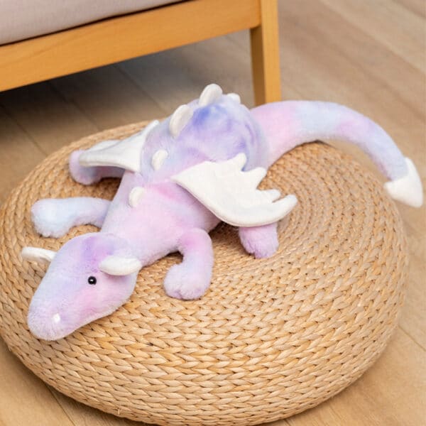 purple Dragon Plushie Large Stuffed Dragon