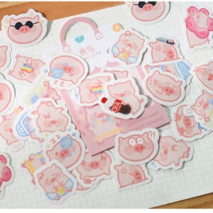 Piggy Stickers Cute Pork Stickers Pack