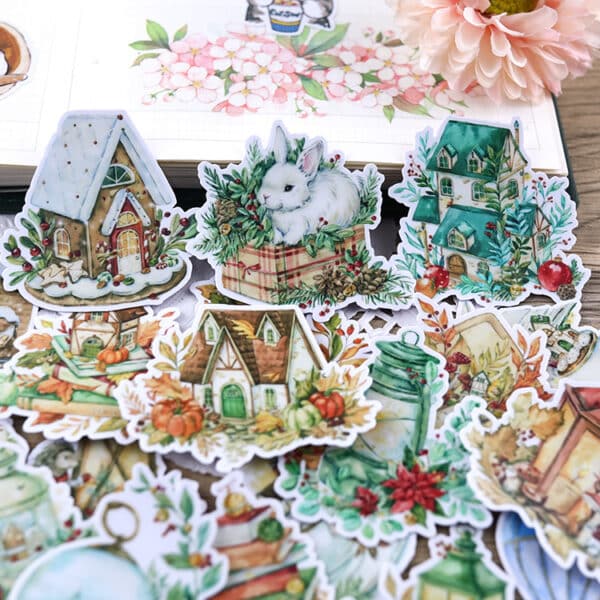 Kawaii Christmas Stickers Cute Large 20Pcs