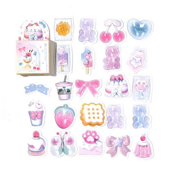 Cute Pastel Stickers Cute Pack 46Pcs