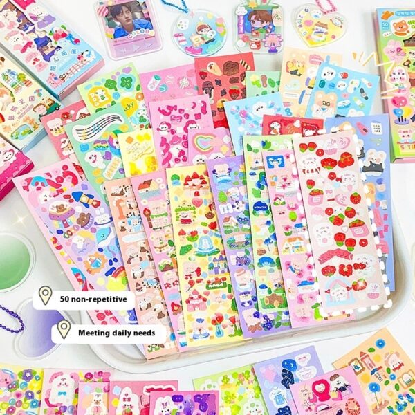 50 Sticker Sheets Cute HUGE PACK 1250Pcs