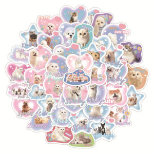 Cute Puppy Stickers Cute Big Pack 60Pcs