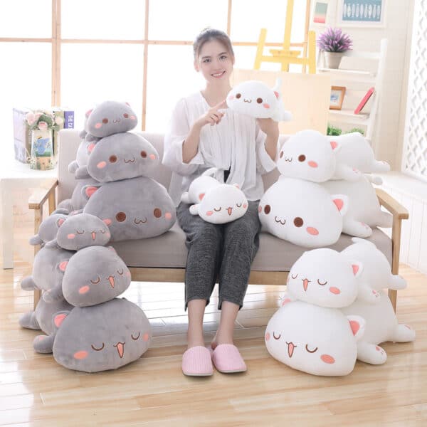 Cute Grey Cat Stuffed Toy (3 Sizes) DollCat™