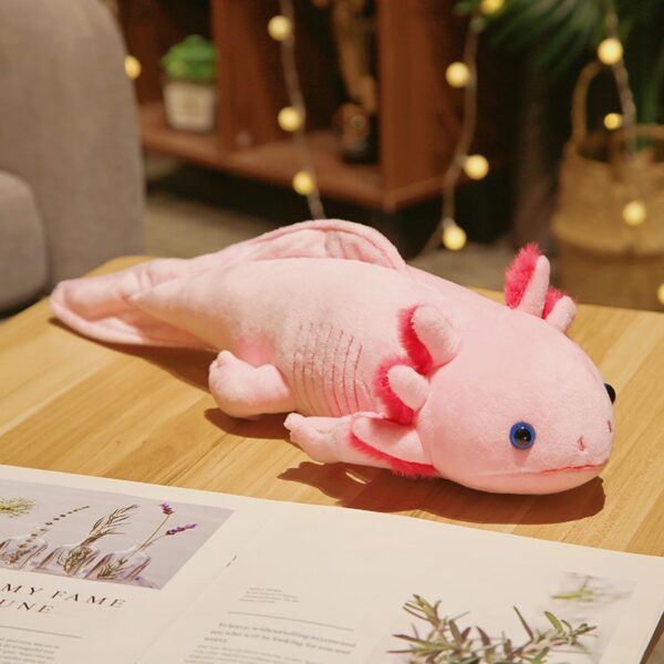 Pink Axolotl Stuffed Animal Kawaii Cute
