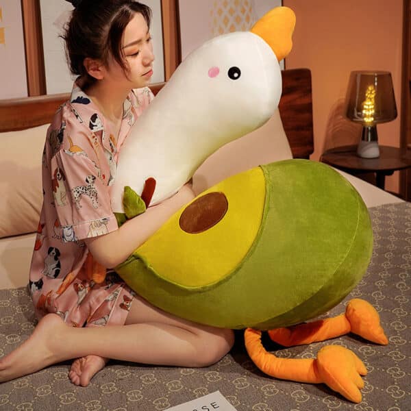 Giant Duck Plush Animal Toy | Unique Avocado Design