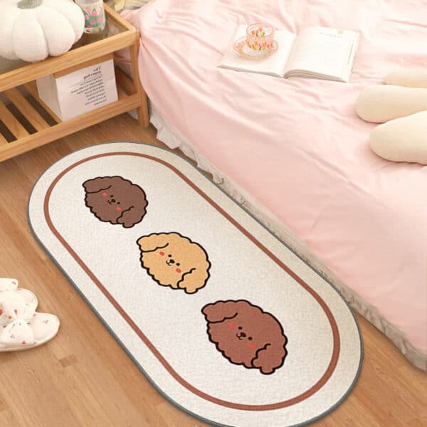 Cute Puppy Rug Kawaii Aesthetic Carpet 80x120cm (31.5x47.2")