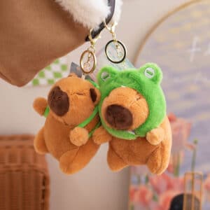 Cute Capybara Keychains Plush Keyrings