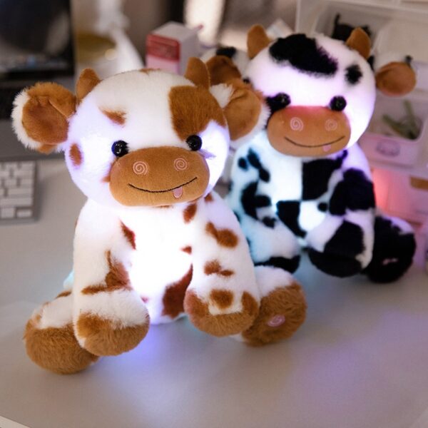 Glowing Cow Stuffed Animal LED Light Up