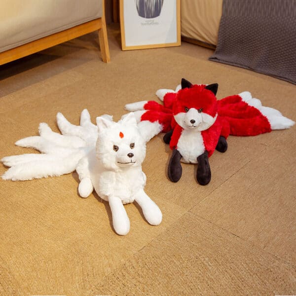Nine Tailed Fox Plush Toy | Chinese Mythical Kumara Kitsune
