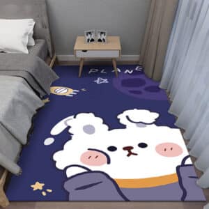 Kawaii Bunny Carpet - Cartoon Cute Bunny Rug