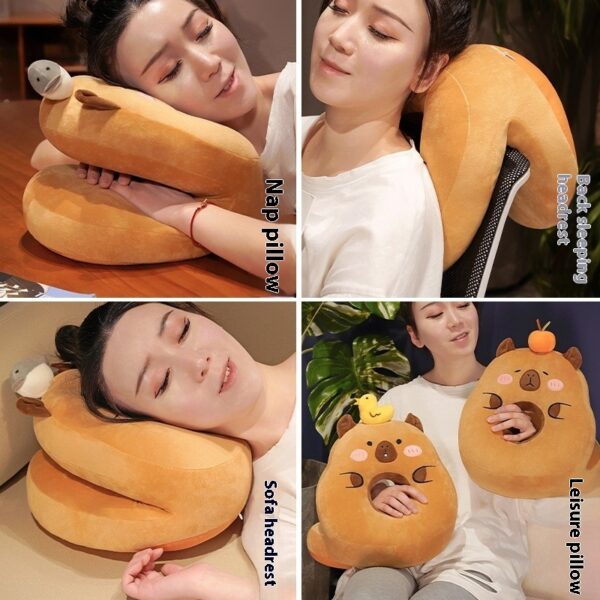 Cute Capybara Pillow with Comfortable Design (3 Styles)