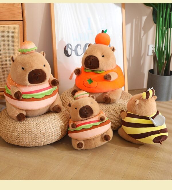 Capybara Soft Toy Cute Kawaii Burger