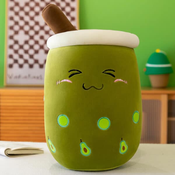 Avocado Bubble Tea Plushie Green
